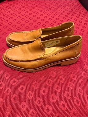 Sperry Men's Tan Leather Slip-On Loafers